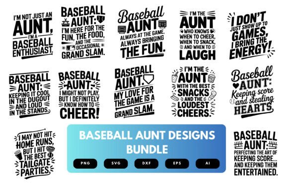 Baseball Aunt SVG Bundle Review