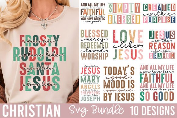 Christian Quotes SVG Bundle: Essential Graphics for Crafts