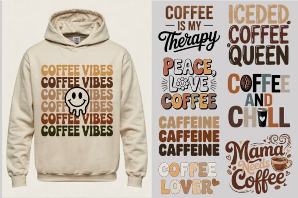 Coffee Lovers Quote Bundle: Graphics for Crafts & Branding