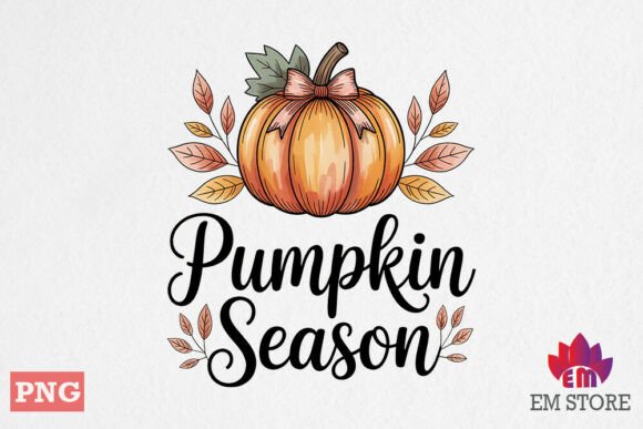 Fall Autumn Quote PNG Pumpkin Spice Graphics for Crafts