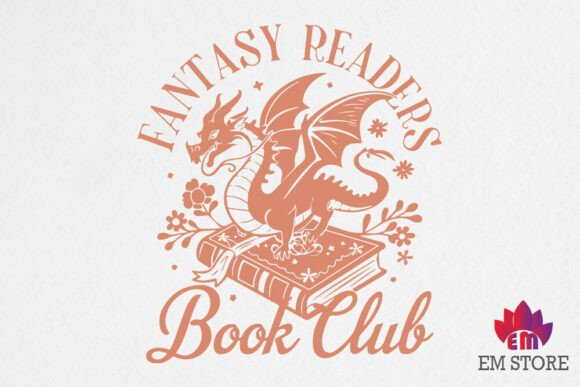 Fantasy Readers Book Club SVG,PNG for Graphics and Crafts