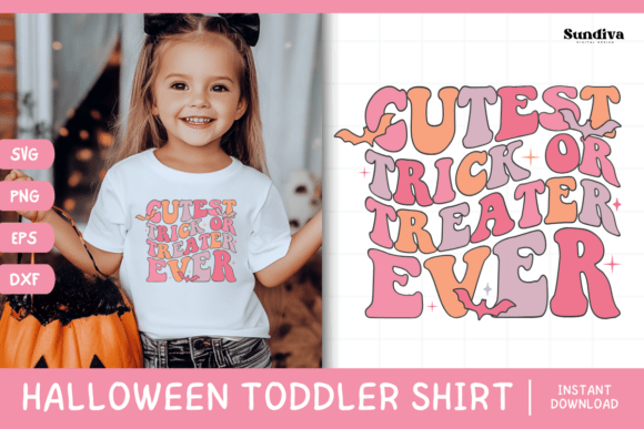 Funny Halloween Toddler Shirt SVG 8 V2 Graphics in Crafts