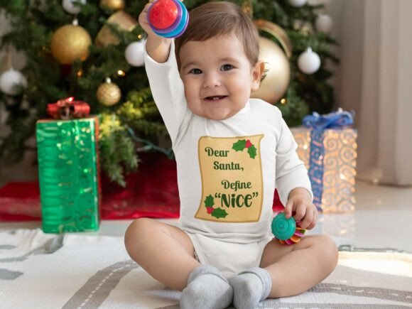 Funny Santa Define Good Holiday Quote for Graphics and Crafts