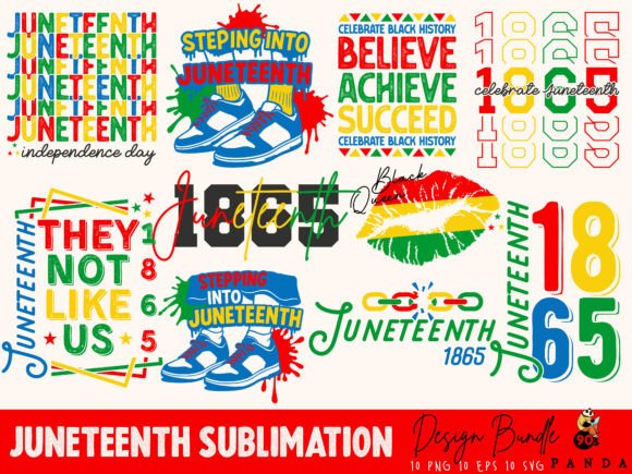 Juneteenth PNG Sublimation Svg Bundle for Crafts and Graphics