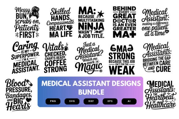 Medical Assistant SVG Bundle: Premium Graphics for Crafts & Content