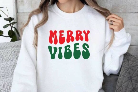 Merry Vibes Svg, Merry and Bright Svg for Graphics and Crafts
