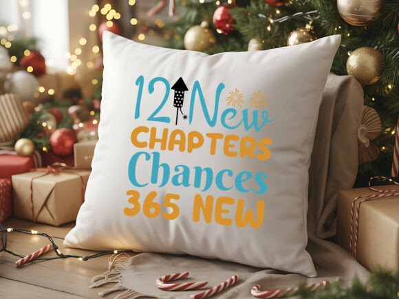 New Year Chapters Quote Design for Graphics and Crafts