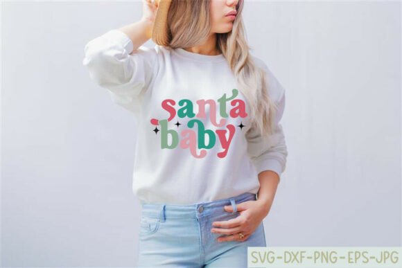 Santa Baby Christmas Quote: Festive Graphics for Crafts & Branding