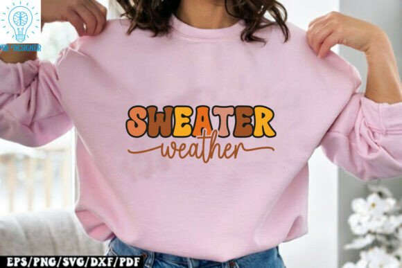 Sweater Weather Cozy Autumn Quote Graphics for Crafts