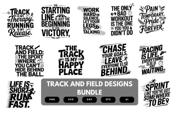 Track and Field SVG Bundle: Premium Graphics for Crafts