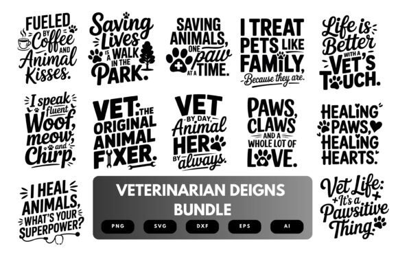 Veterinarian SVG Bundle: A Designer's Take on Graphics and Crafts