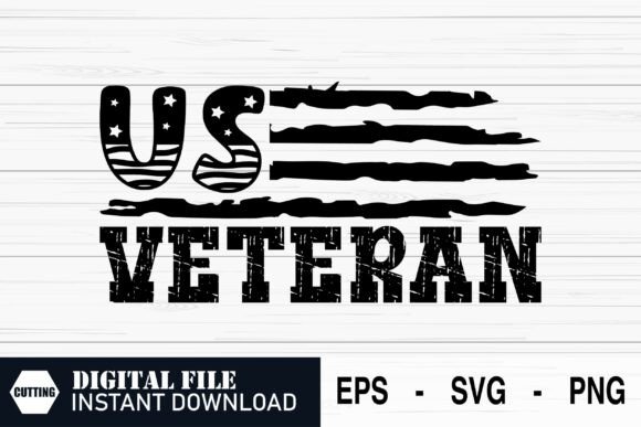 Vintage USA Veteran Patriotic Quote Graphics for Crafts